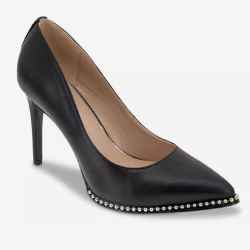 Elegant Black Heels Sz 5.5 - Picture 2 of 8